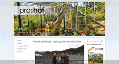 Desktop Screenshot of pro-hof.de