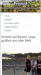 Mobile Screenshot of pro-hof.de